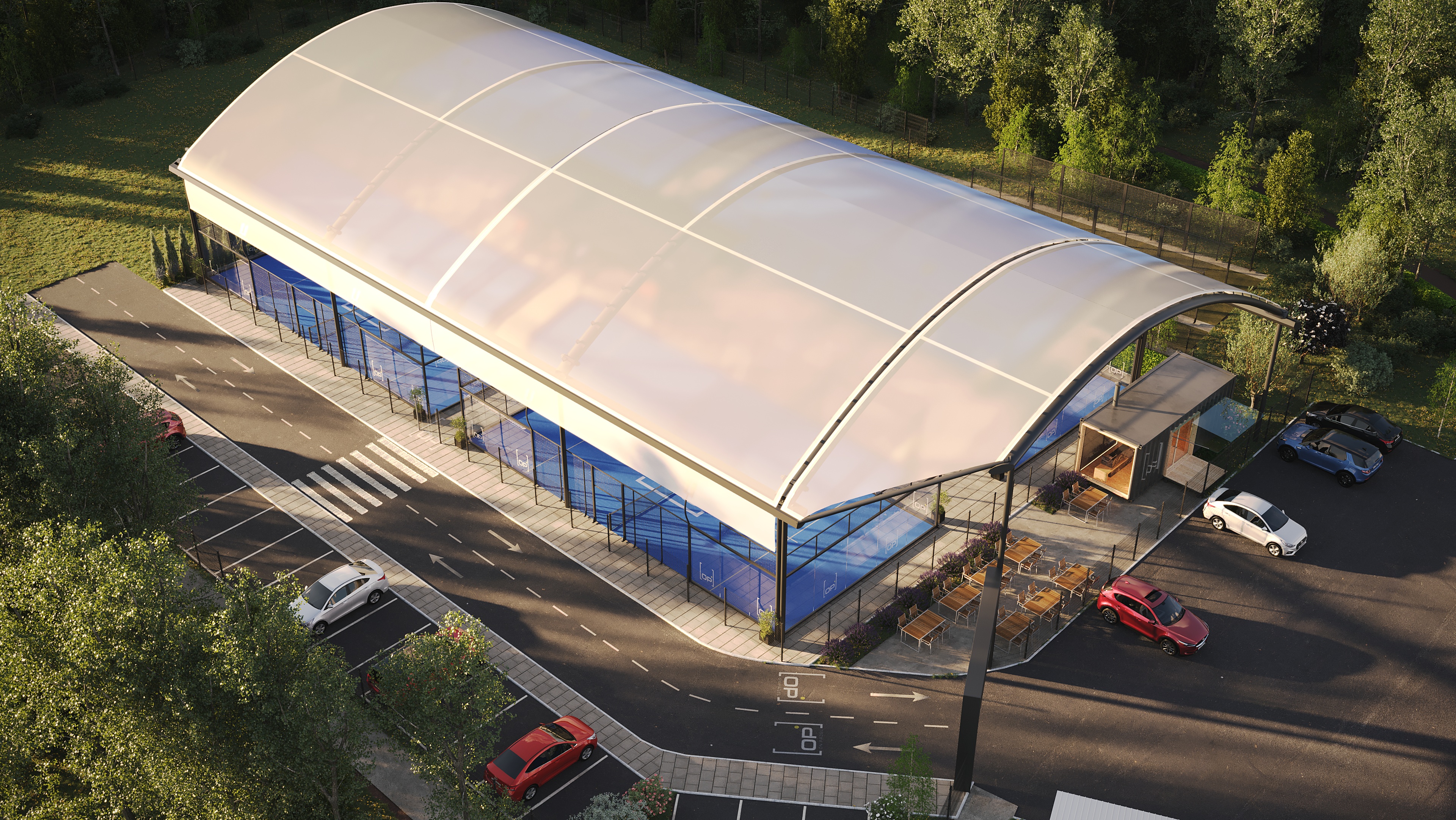 On Padel court lights